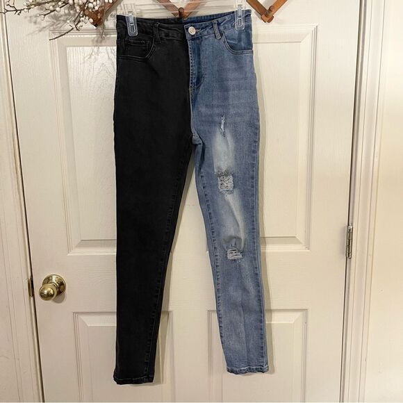 Rehab Lab Two Tone Jeans Womens - Picture 1 of 6